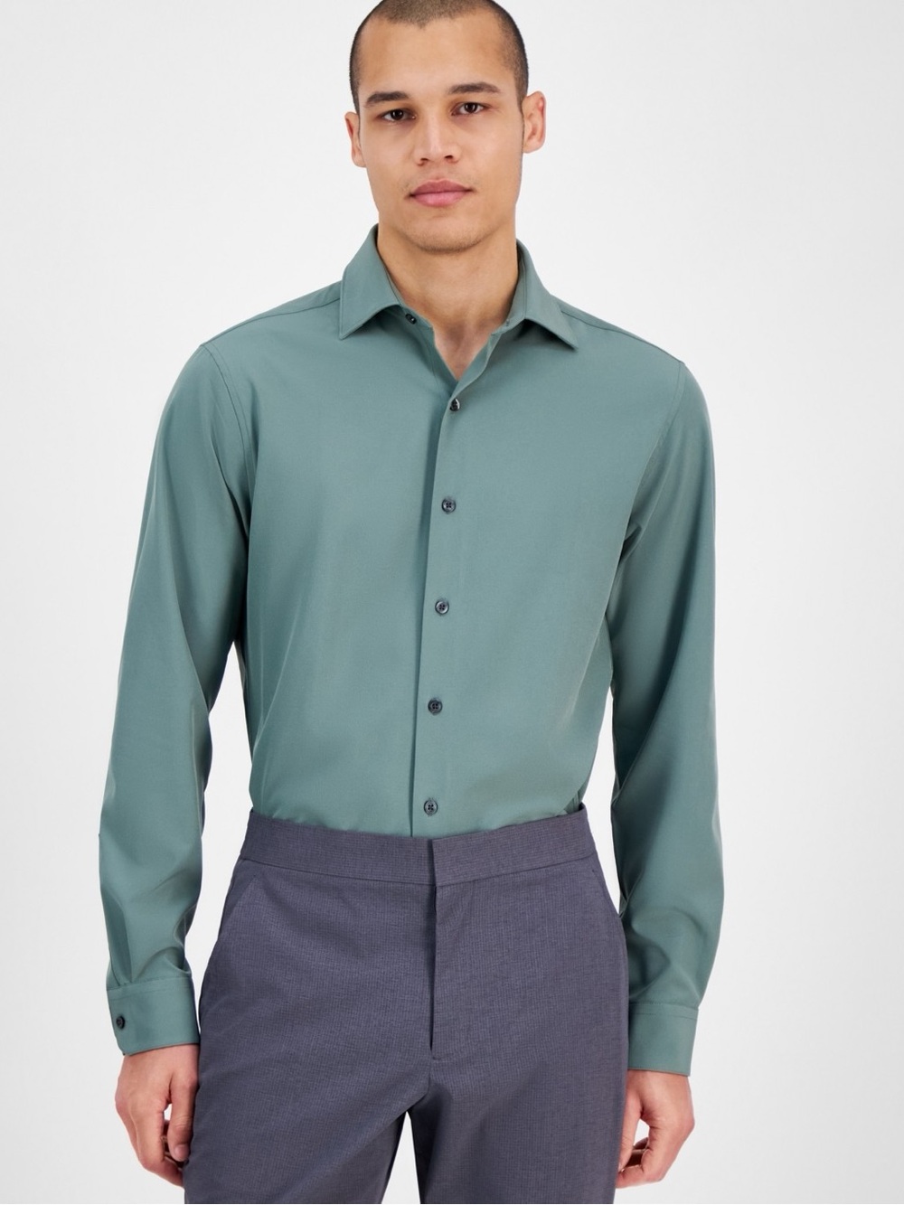 Alfani Men's Slim Fit 4-Way Stretch Dress Shirt